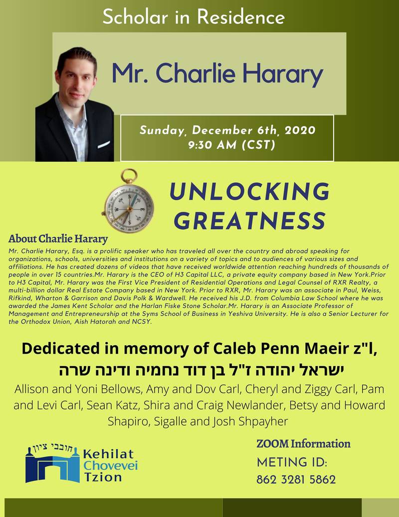 Banner Image for Scholar in Residence: Mr. Charlie Harary