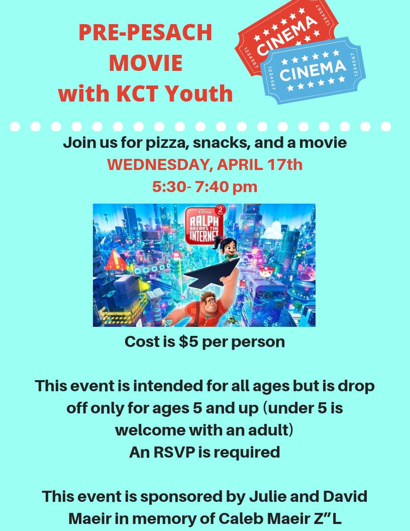 Banner Image for Youth Pre-Pesach Movie and Pizza