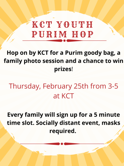 Banner Image for KCT Youth Purim Hop